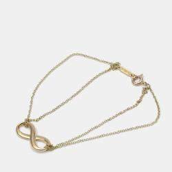 Tiffany & Co.18K Rose Gold Infinity Bracelet 16