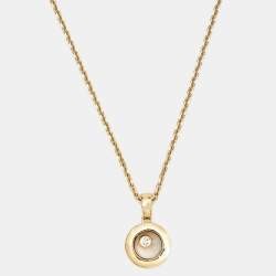 Chopard Happy Diamonds Icon 18k Yellow Gold Pendand Necklace
